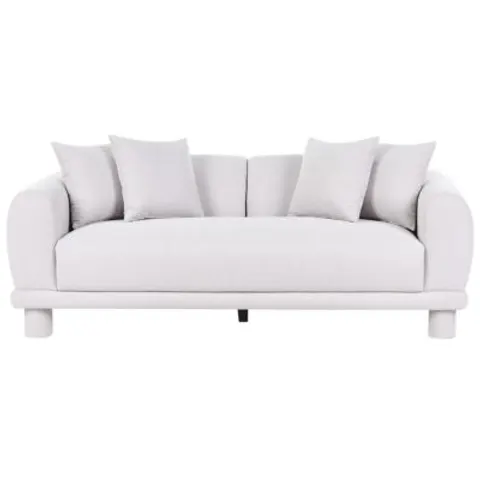 PORI - Driezitsbank - Lichtgrijs - Polyester – afbeelding 1