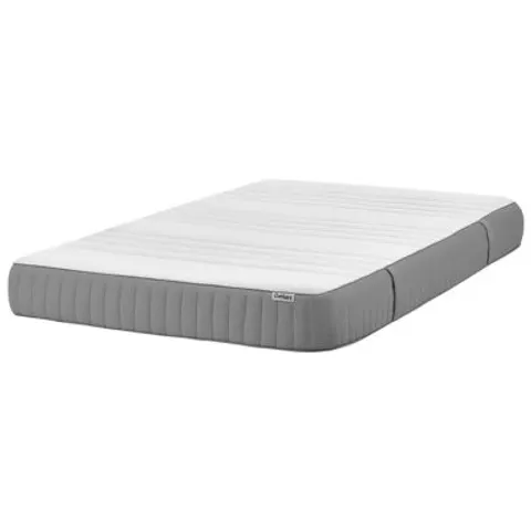 BELIANI CHEER - Schuimmatras hard - Wit - 120 x 200 cm - Polyester – afbeelding 1