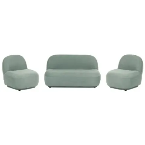 LOVBERG - Banken set - Lichtgroen - Polyester – afbeelding 1