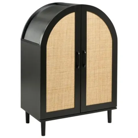 BICHENO - Schoenenkast - Zwart - MDF – afbeelding 1