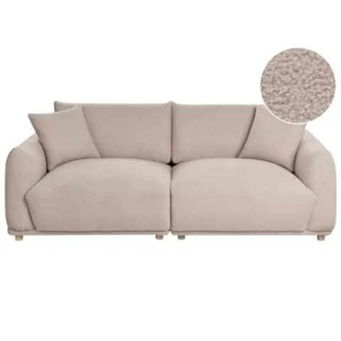 JUBEK - Driezitsbank - Beige - Bouclé – afbeelding 1