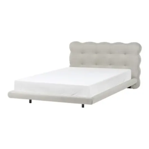 SOULISSE - Bed - Beige - 120 x 200 cm - Polyester – afbeelding 1