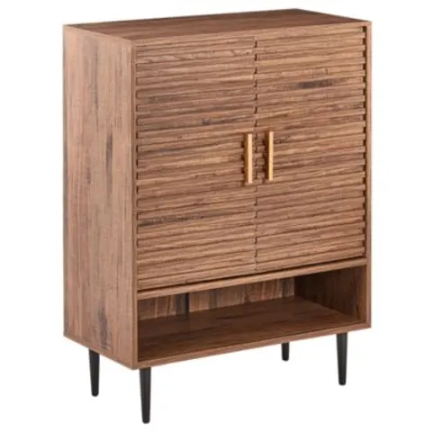 KEITH - Schoenenkast - Donkerbruin - MDF – afbeelding 1