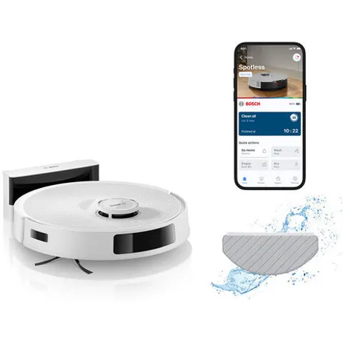 Aspirador Robot BCRC2W + Base de Carga (Blanco) - BOSCH – imagen 1