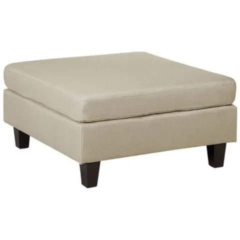 FEVIK - Ottomaan - Beige - Polyester – afbeelding 1