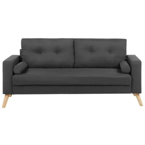 KALMAR - Tweezitsbank - Donkergrijs - Polyester – afbeelding 1