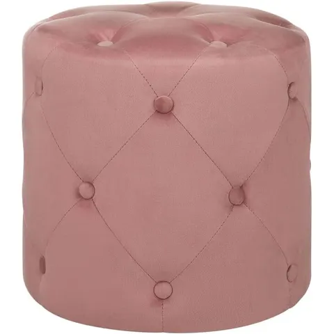 COROLLA - Poef - Roze - Fluweel – afbeelding 1