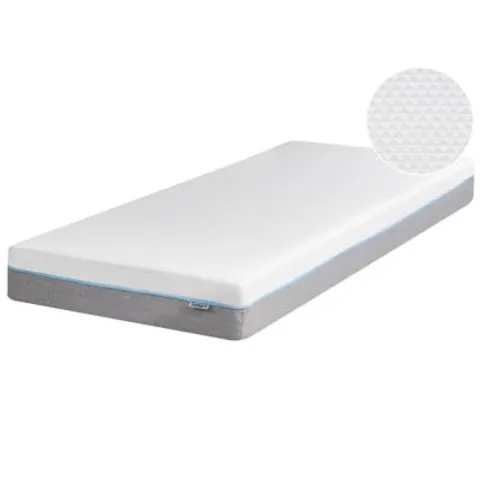 GLEE - Traagschuimmatras - Wit - 90 x 200 cm - Polyester – afbeelding 1