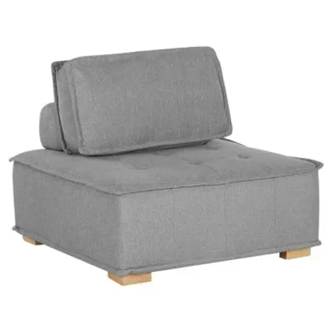 TIBRO - Fauteuil - Grijs - Polyester – afbeelding 1