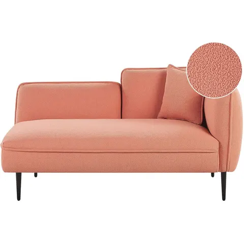 BELIANI CHEVANNES - Chaise longue - Perzik - - Polyester – afbeelding 1