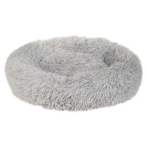 KULU - Dierenbed - Lichtgrijs - Nepbont – afbeelding 1