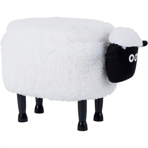 SHEEP - Poef - Wit - Polyester – afbeelding 1