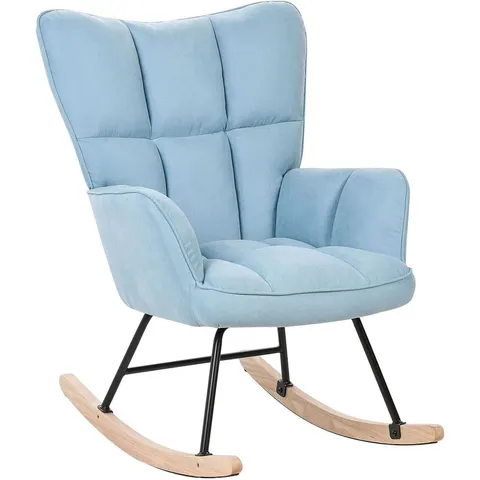 OULU - Schommelstoel - Lichtblauw - Polyester – afbeelding 1