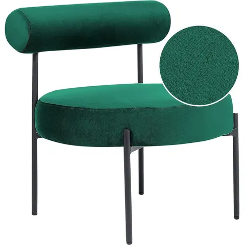 ALPHA - Fauteuil - Smaragdgroen - Fluweel – afbeelding 1