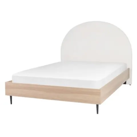 MILLAY - Bed - Gebroken wit - 140 x 200 cm - Polyester – afbeelding 1