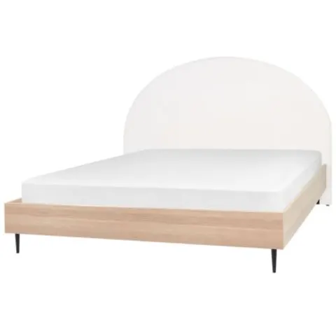 MILLAY - Bed - Gebroken wit - 180 x 200 cm - Polyester – afbeelding 1