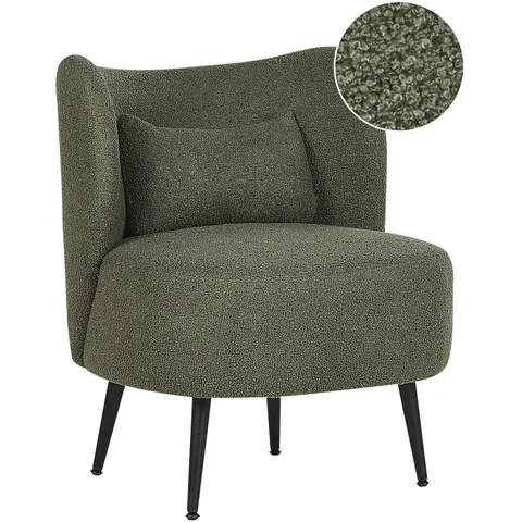 OTSBY - Fauteuil - Donkergroen - Bouclé – afbeelding 1
