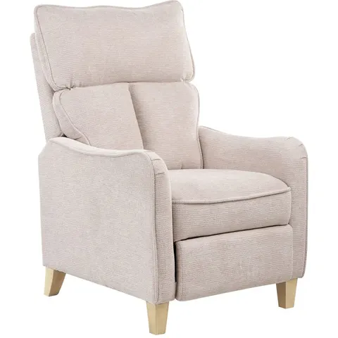 ROYSTON - Fauteuil - Lichtbeige - Polyester – afbeelding 1