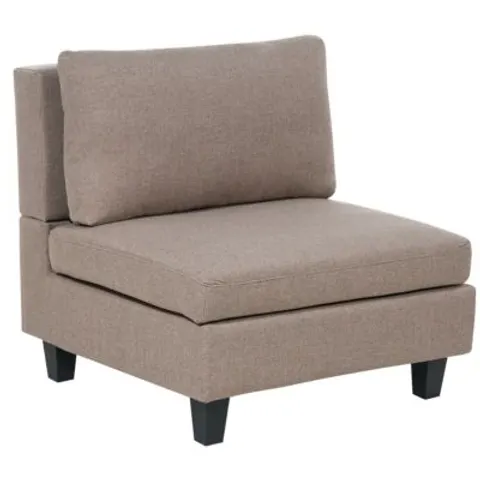 UNSTAD - Fauteuil - Bruin - Polyester – afbeelding 1