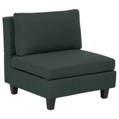 UNSTAD - Fauteuil - Donkergroen - Polyester – afbeelding 1