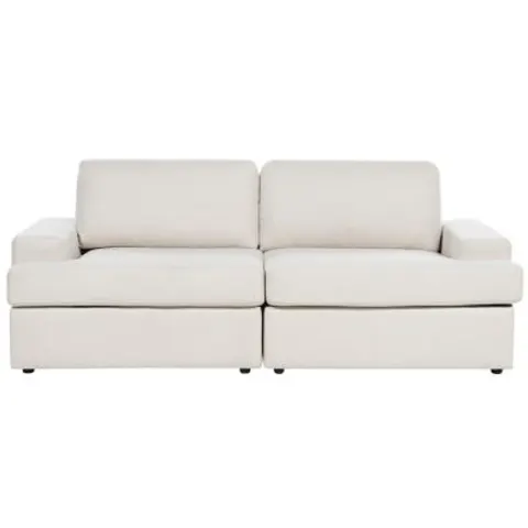 ALLA - Driezitsbank - Lichtbeige - Polyester – afbeelding 1