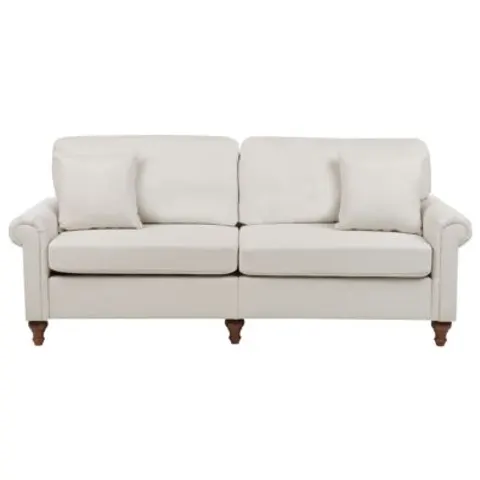 GINNERUP - Driezitsbank - Lichtbeige - Polyester – afbeelding 1