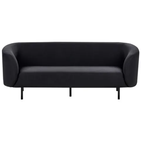 LOEN - Driezitsbank - Zwart - Polyester – afbeelding 1