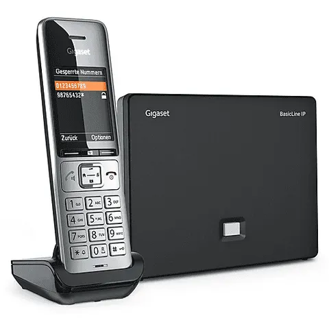 Gigaset BasicLine IP Basisstation + COMFORT 500HX Schnurlostelefon – Bild 1