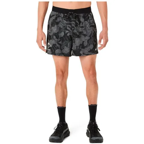 Short Asics Fujitrail Noir Gris, Taille L – image 1