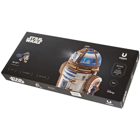 Puzzle 3D en bois - Star Wars : R2-D2 - Ugears – image 1