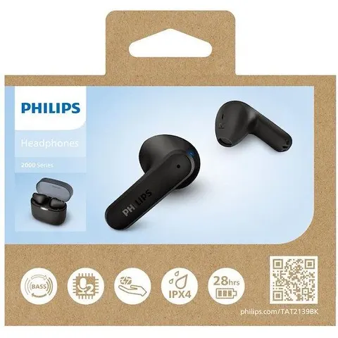 Philips Auricolari In Ear Tat2139bk/00-black – immagine 1