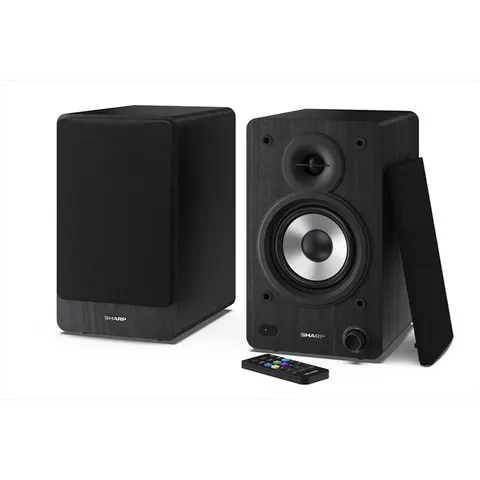 SHARP Lautsprecherboxen CP-SS30 (BK), 2-Wege, Bluetooth, USB, MP3, 60 W – Bild 1