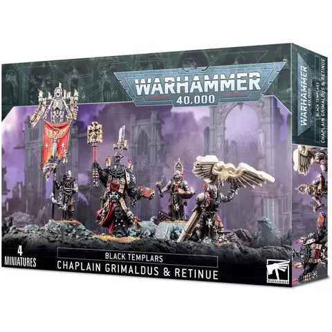 Space Marines Black Templars Grimaldus & Retinue – afbeelding 1