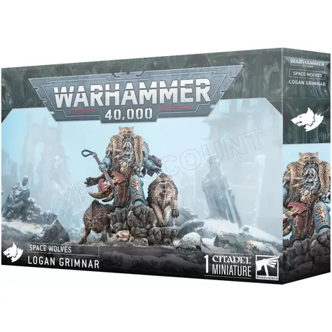Warhammer 40.000 40K - Space Wolves - Logan Grimnar - 53-28 – afbeelding 1