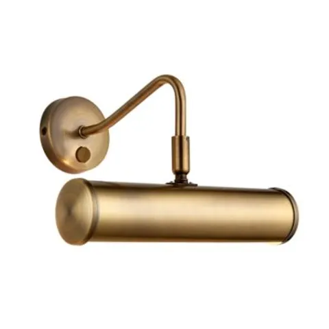 Turner 1 Light Picture Wall LightAntique Brass, E14 – image 1