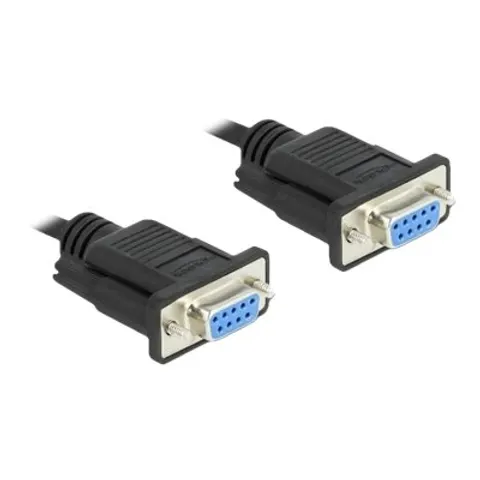 DELOCK 87308 - Cable de módem nulo, 9 polos, conector hembra/conector he – imagen 1