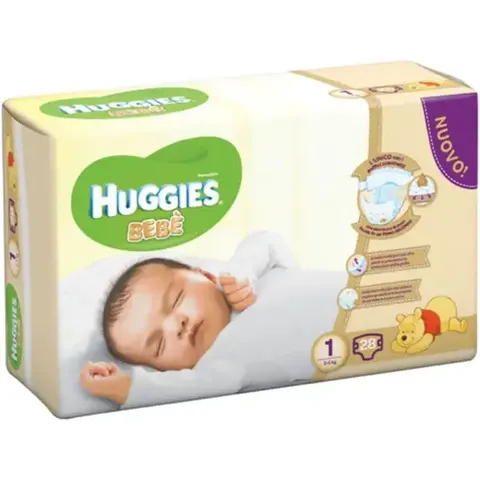 huggies Hugg.bebe'base 1(2-5kg)28pezzi – immagine 1