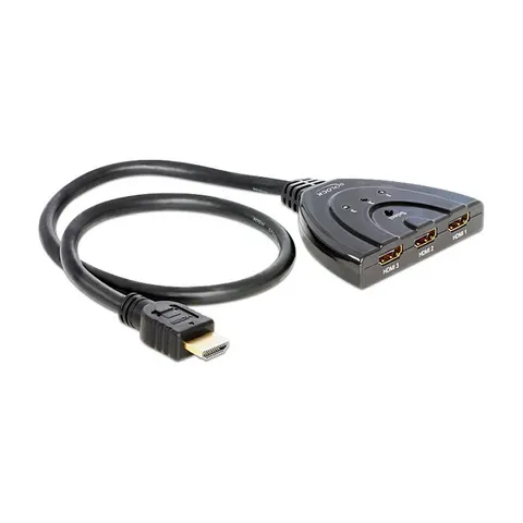 DELOCK 87619 - Interruptor HDMI, 3x conector HDMI , manual – imagen 1