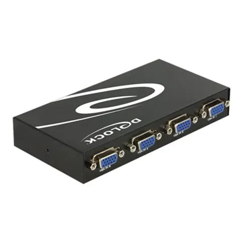 DELOCK 87635 - Switch, 4-Port VGA, manual bidirectional – image 1