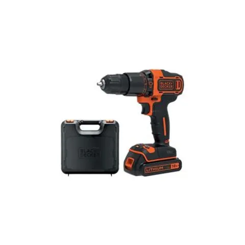 Perceuse Black+Decker 18V Bdchd à 2 batteries lithium-ion (18 Ko) – image 1