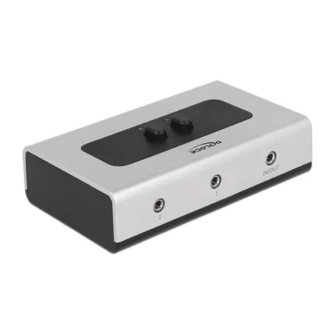3,5mm Jack stereo audio schakelaar - 2-poorts – afbeelding 1