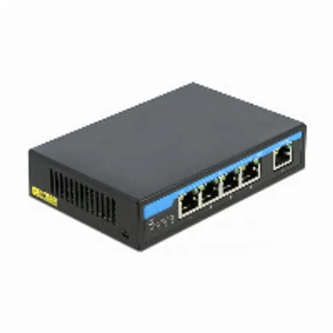 DELOCK 87764 - Switch, 5-Port, Gigabit Ethernet, PoE – image 1