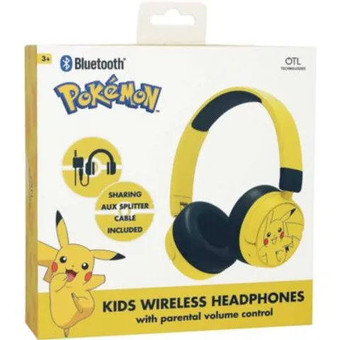 Casque sans fil Pikachu BMD BMDPK1315 Bluetooth pliable 3ans – image 1