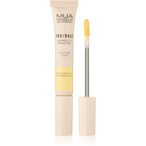 MUA Makeup Academy PRO/BASE Colour Corrector Illuminating Concealer shade Correct & Brighten – Custard Light 10 ml – image 1