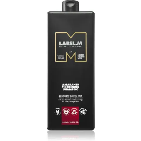 label.m Amaranth Thickening Shampoo Extra Volume Shampoo 1000 ml – afbeelding 1