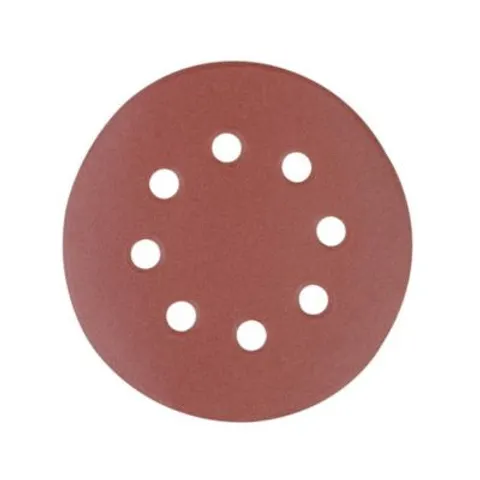 Silverline DIY & Tools Power Tools Hook & Loop Sanding Discs 125mm Punched 10 Pack 240 Grit for Smooth Finishing – image 1