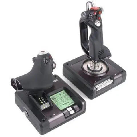 Logitech G Saitek X52 Pro Flight Control System – Silber – Bild 1