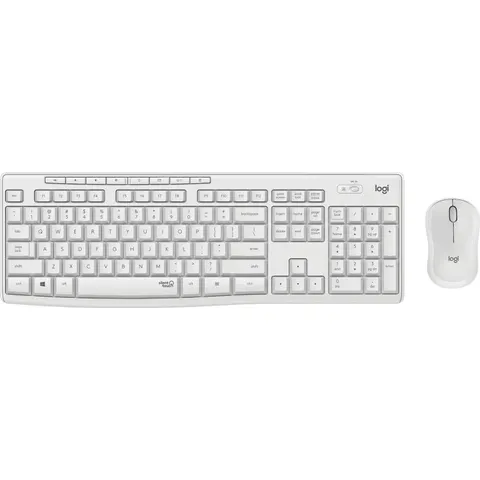 Logitech Tastiera + Mouse MK 295 bianca – immagine 1