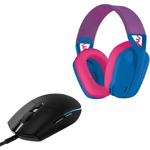 Logitech Cuffie Gaming G435 Lightspeed-bianco/nero – immagine 1