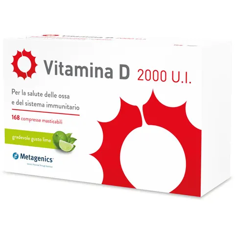 Metagenics Vitamina D 2000UI 168 compresse masticabili – immagine 1
